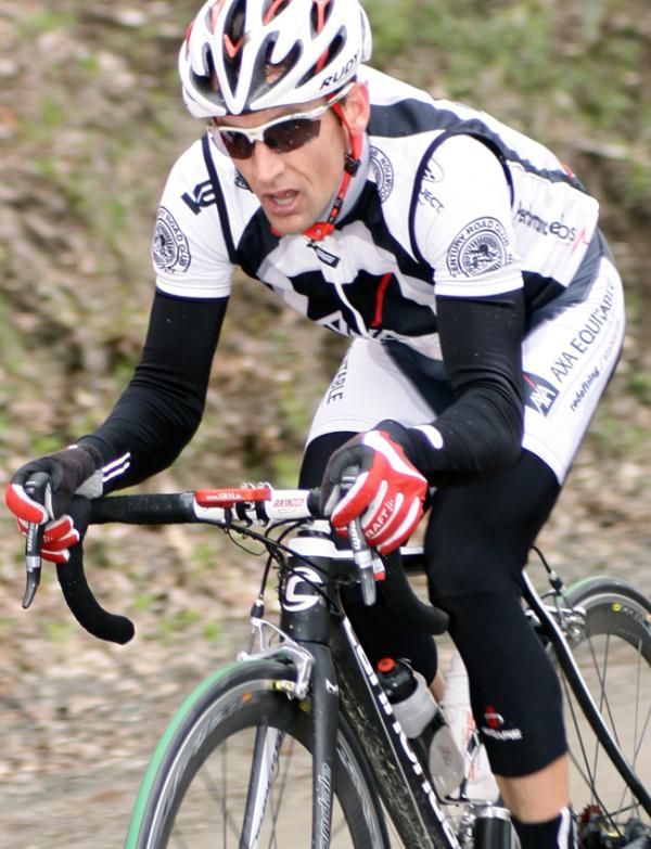 A CRCA-AXA Equitable Cycling Team rider in action during the Tour of the Battenkill.