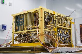 The SAM instrument that houses Curiosity's wet chemistry experiments before being installed inside the Mars Science Laboratory.