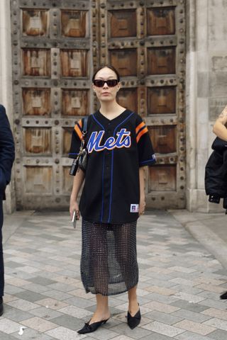 Street style at London Fashion Week.