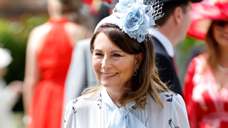 Carole Middleton attends day two of Royal Ascot 2024 at Ascot Racecourse on June 19, 2024 in Ascot, England