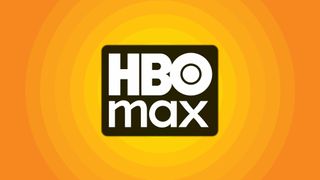 HBO Max logo on orange yellow background