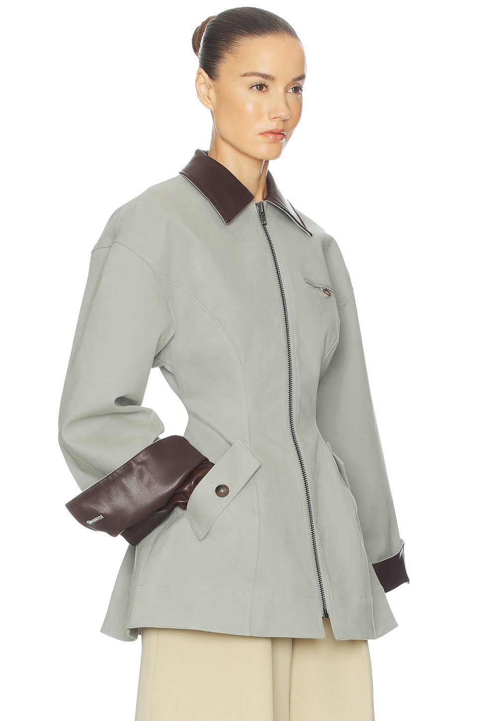 The Lady Hunting Jacket With Faux Leather Collar