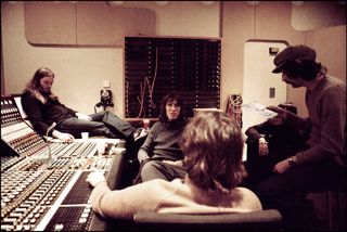 After the Dark Side Of The Moon tour the band went into Abbey Road to make the album that became 'Wish You Were Here'. They must have been recording 'Welcome to the Machine' because Roy Harper is in some of the pictures