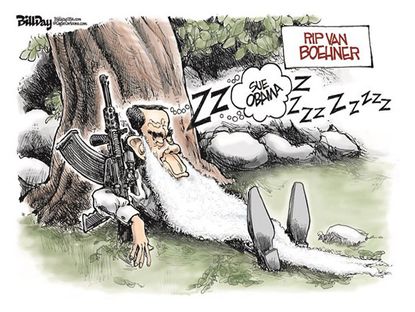 Political cartoon Republicans Congress Boehner