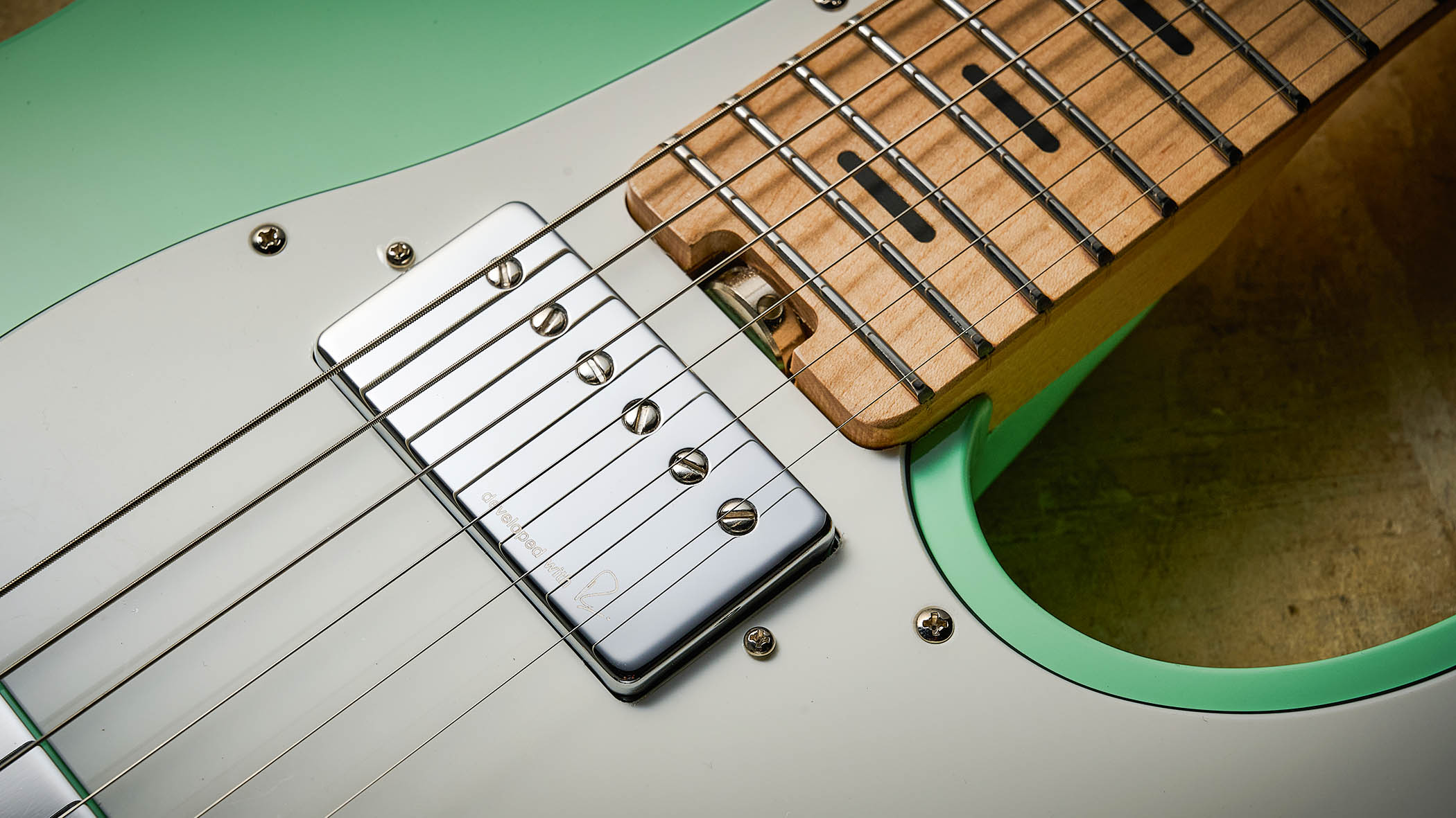 The Yamaha Pacifica SC Standard Plus looks phenomenal in Peppermint Green.