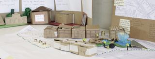 Architectural models out of cardboard