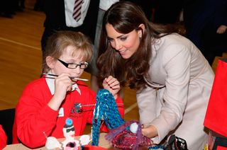 Kate Middleton and Prince William with children