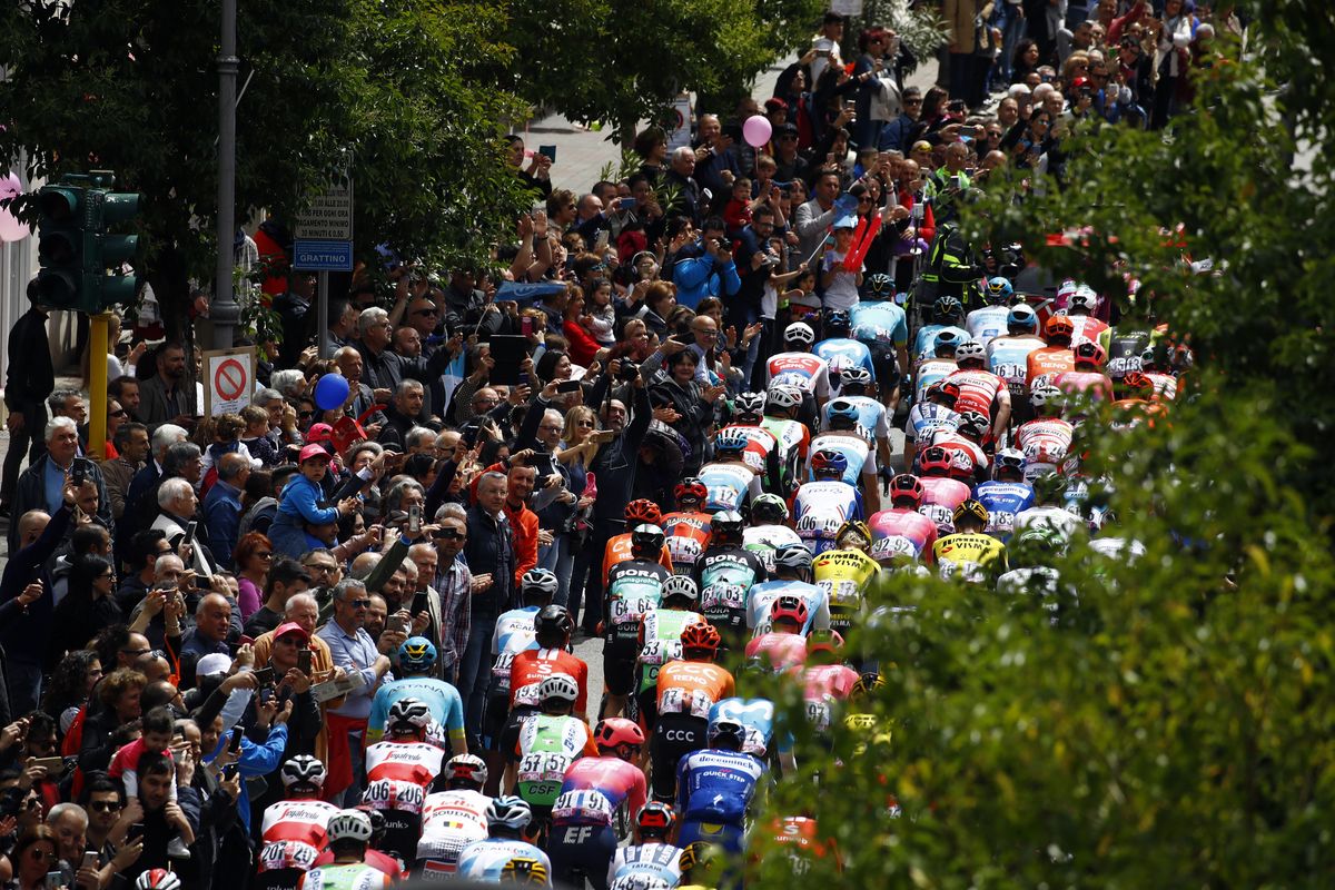 The peloton during stage 6
