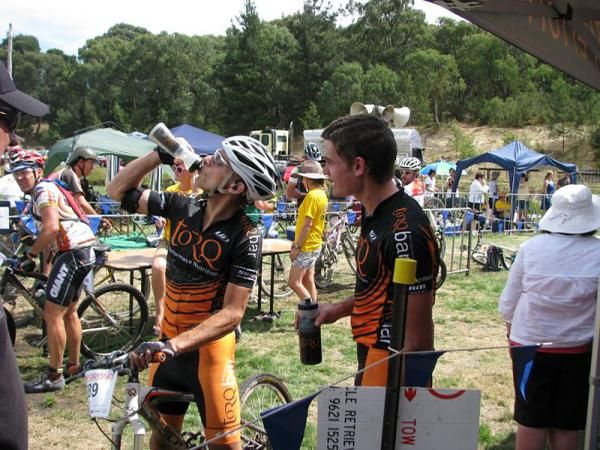Dean Clark and Luke Fetch after the Otway Odyssey