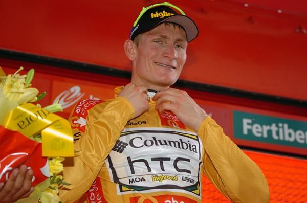 Andr&eacute; Greipel is the Vuelta's new leader, the first time the German has led a Grand Tour.