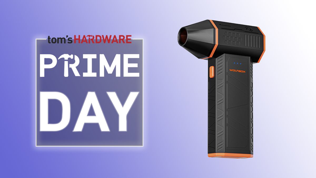 Keep your PC dust-free with 20% off the Wolfbox MF50 electric air duster during Amazon’s Prime Day sale