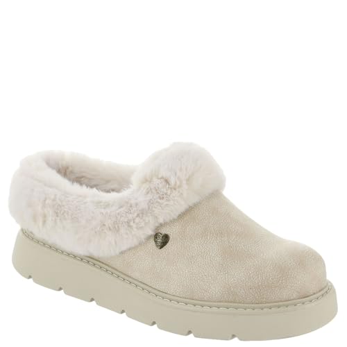 Skechers Women&#039;s Keepsakes Lite Cozy Blend Slipper, Off White Textile, 3 Uk