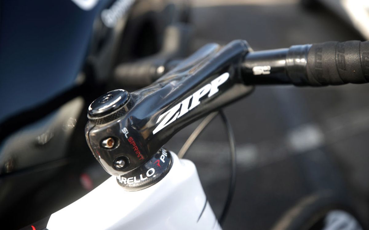 The Zipp SL Sprint stem is notorious as one of the stiffest on the market