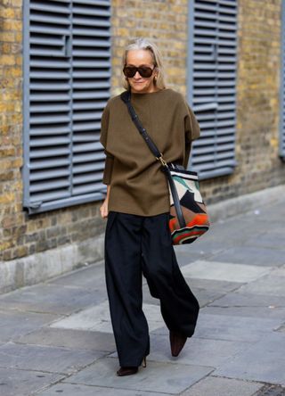 Chic woman dressed in a brown top