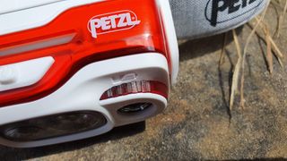 Close up of Petzl Swift RL headtorch