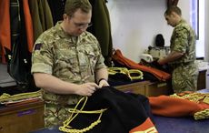Corporal of the Horse and Master Tailor Adam Blackmore-Heal makes adjustments to a uniform in preparation for the Royal wedding. The Household Cavalry Mounted Regiment will provide a travelling escort for the newly wed Prince Henry of Wales and his bride Ms Meghan Markle through Windsor on 19th May. The event which will be broadcast live globally, will be a matter of huge pride and professional honour for the soldiers responsible and work is already underway behind the scenes to ensure they deliver a performance to make the nation and their brother officer proud. Prince Harry joined The Blues and Royals in April 2006 and served with the Household Cavalry Regiment, serving operationally in the frontline in Afghanistan and rising to the rank of Captain. Several of those who trained and served with him will be supporting &ldquo;Mr Wales&rdquo; (as they knew him) on his wedding day whether riding in the escort or as staircase liners on the steps of St George&rsquo;s Chapel where the marriage service will take place. Today the world&rsquo;s media got a glimpse behind the scenes at the regiment&rsquo;s Hyde Park Barracks in Knightsbridge. It helped them to understand the painstaking effort these soldiers go to to prepare their equipment and horses to an impeccable standard for ceremonial duties. Sgt Paul Randall RLC