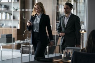 Sarah Snook and Kieran Culkin in Succession