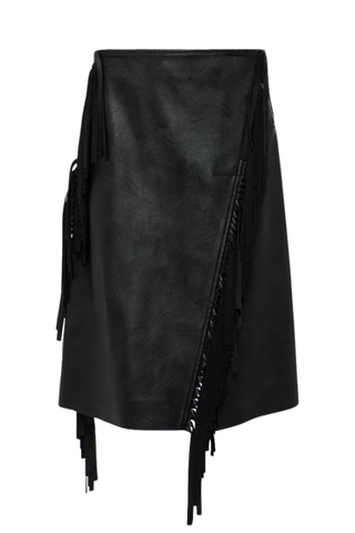 Alter Mat Faux Leather Midi Skirt