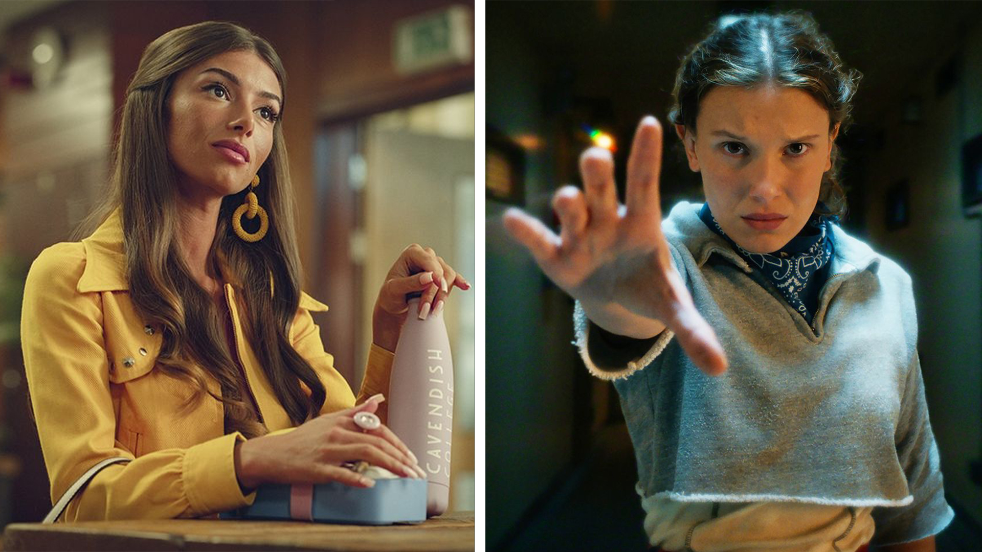 Two characters from Netflix shows