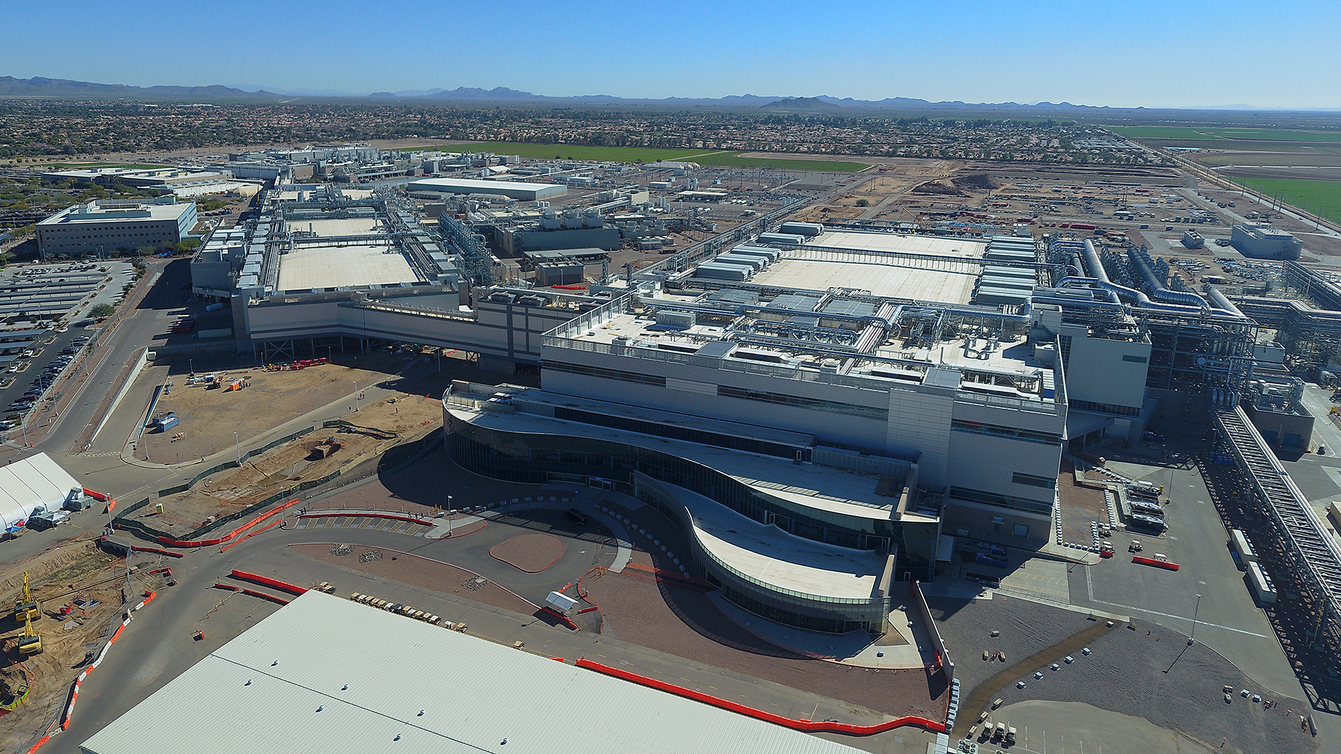 Intel's Ocotillo Fab in Arizona pictured from above