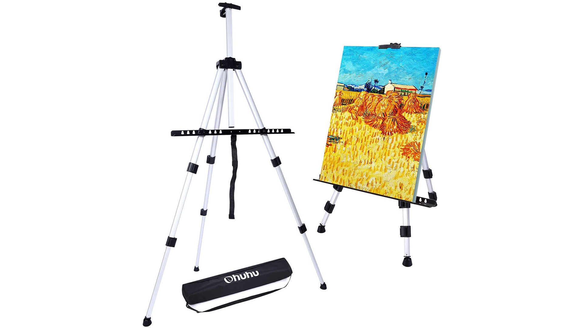 best art easel: Ohuhu 66" aluminum field easel