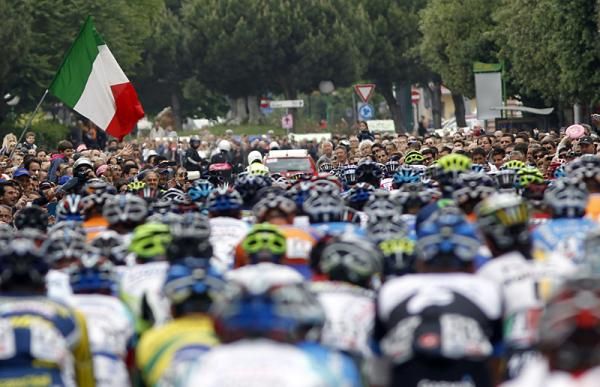 A view from the peloton