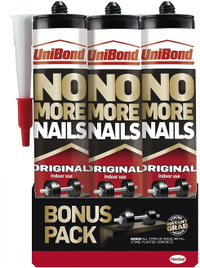 UniBond No More Nails Original Instant Grab Adhesive (Pack of 3)| RRP £18.73, NOW £8.57