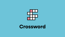 Crossword on a blue background