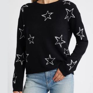 Caslon Star Jacquard Sweater