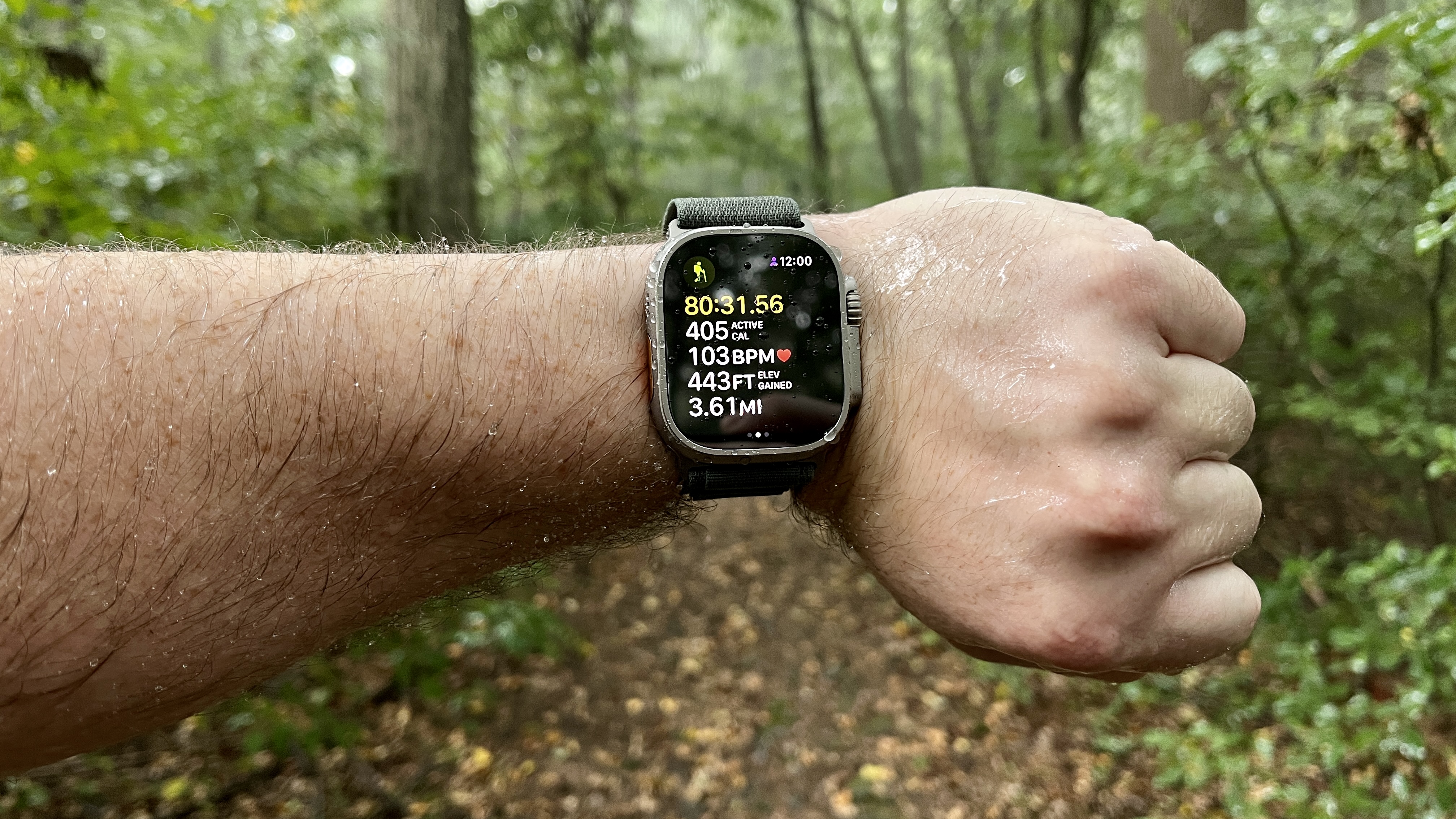 Trail running store apple watch