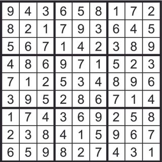 Sudoku solution