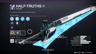 Image of Half-Truths Sword