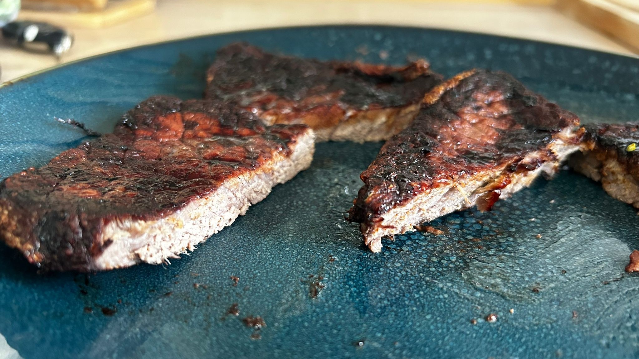 Steak cooked using Philips 1000 Series Dual Basket Air Fryer
