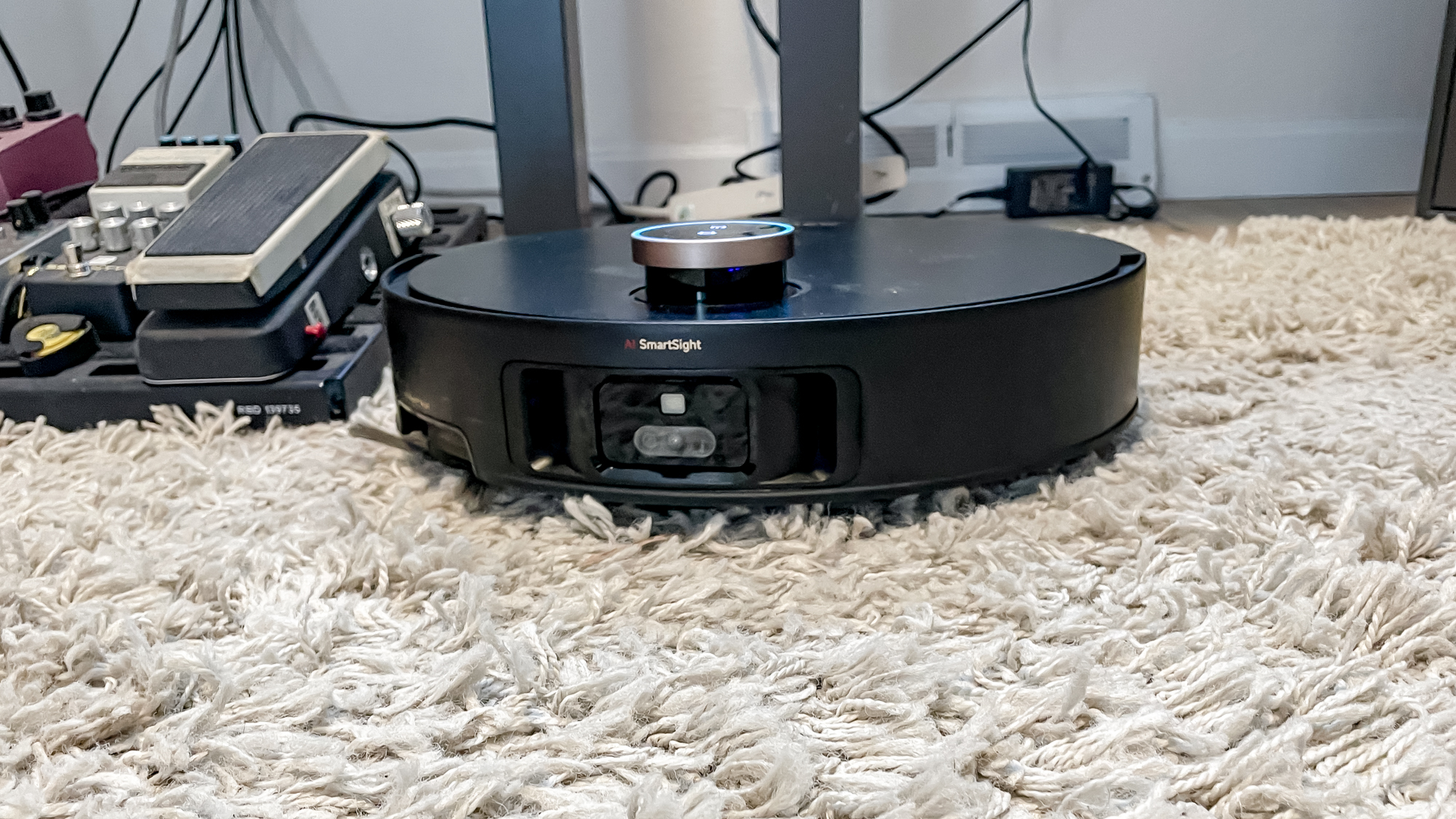 Mova Mobius 60 robot vacuum on carpet