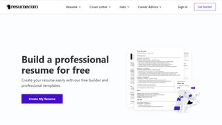 Resume.com website screenshot