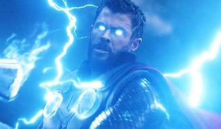 Avengers: Infinity War Thor charges up his lightning attack