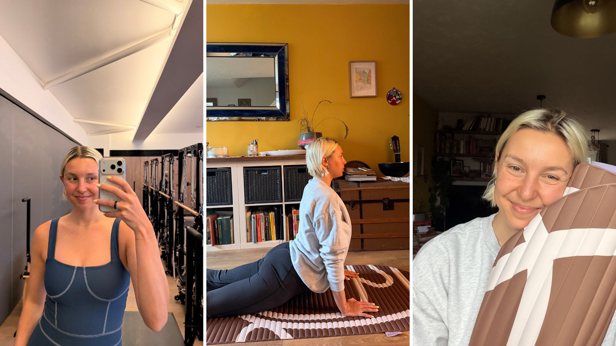 Health Writer Ash trying Pilates swan extensions every day