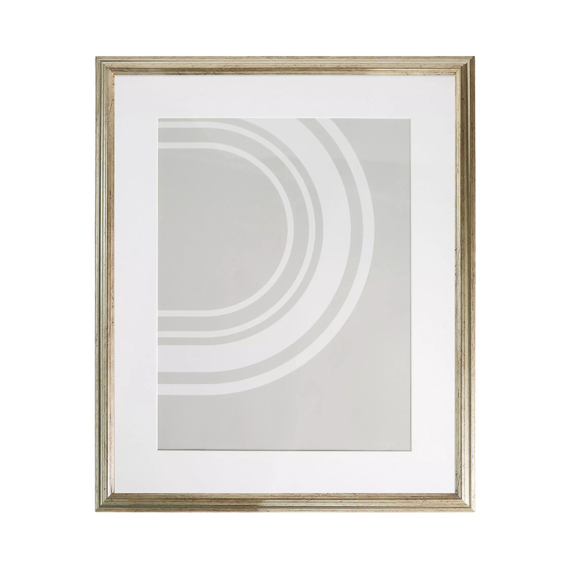 John Lewis, Ribbed Poster Frame &amp;amp; Mount in Champagne