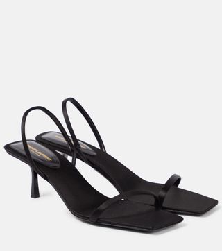 Jaspe Satin Crêpe Sandals