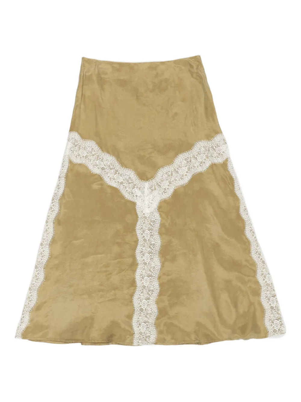 Bimba Y Lola Lace-Trimmed Midi Skirt | 36