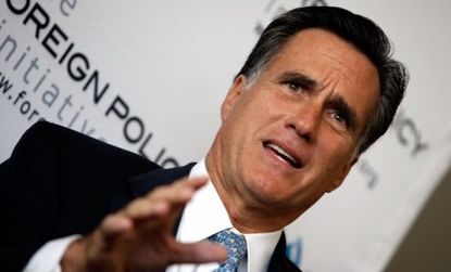 Presidential hopeful Mitt Romney