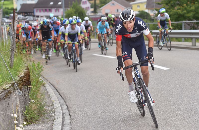 Jonathan Fumeaux (IAM Cycling) has a dig