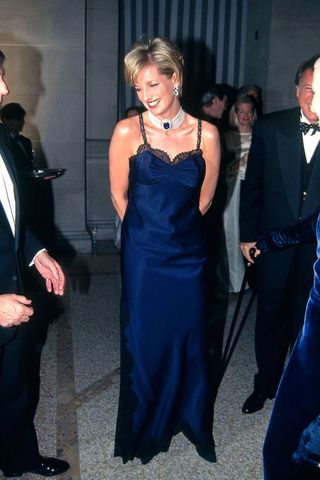 Princess Diana attends the Met Gala