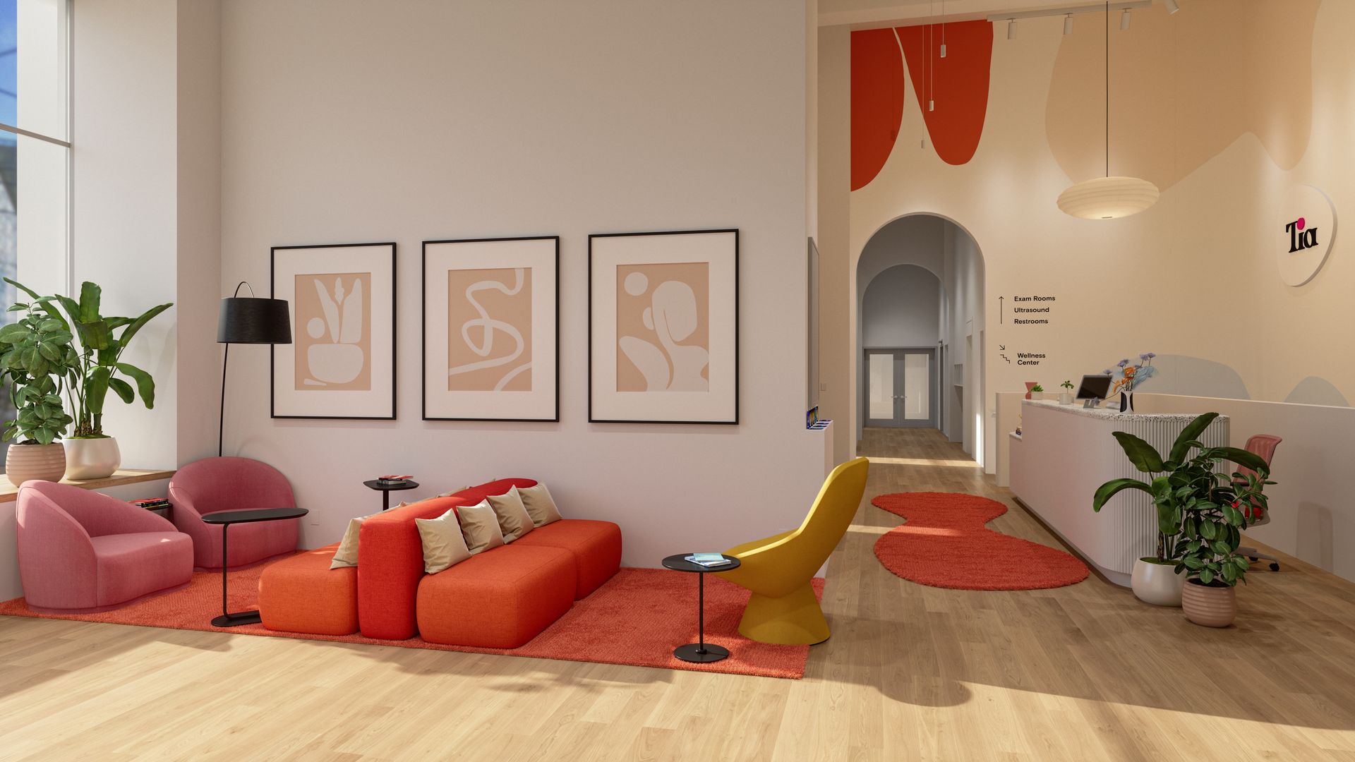 The waiting room of a new Tia clinic in San Francisco