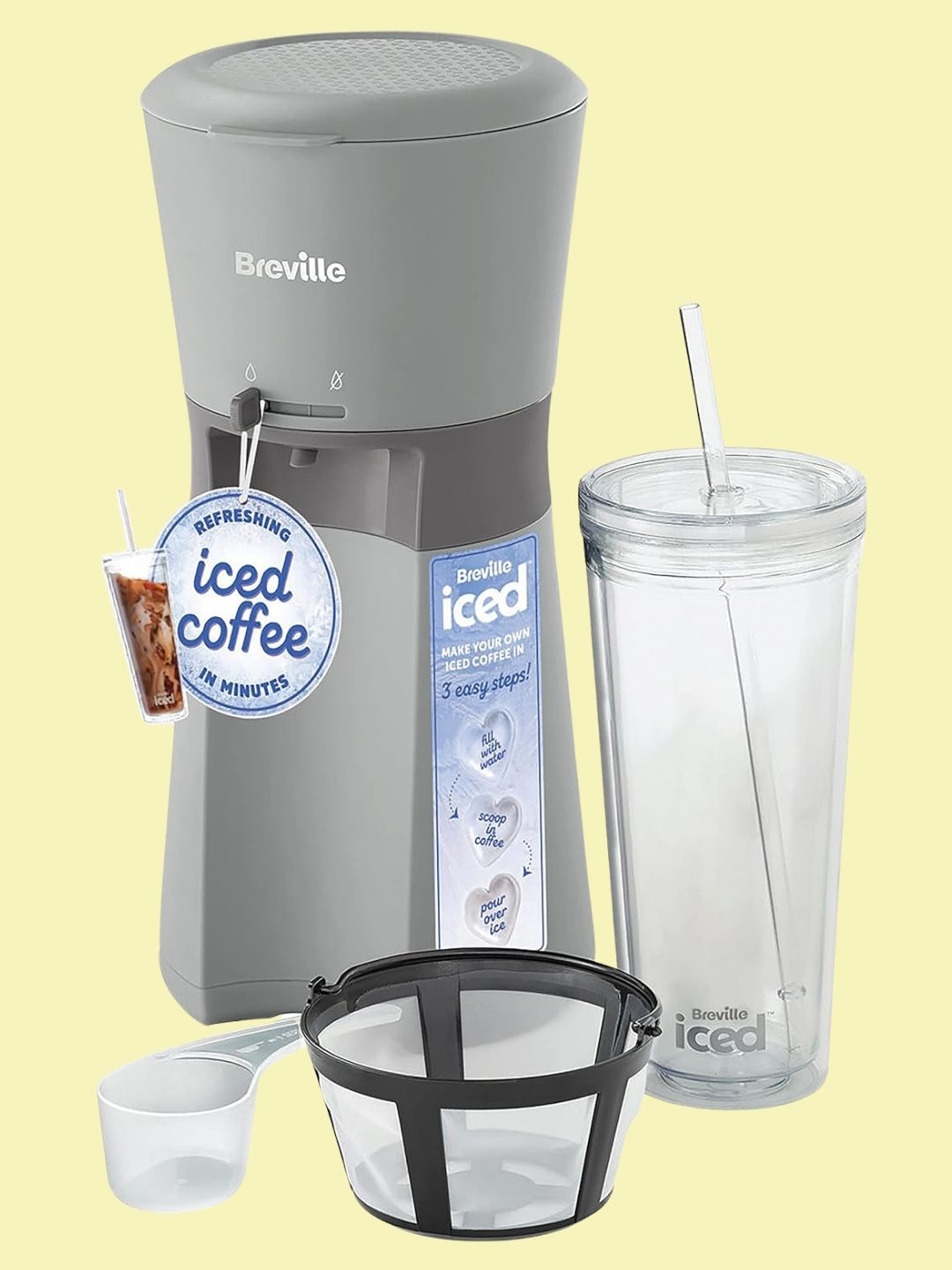 Breville, Single Serve Iced Coffee Machine Plus Coffee Cup