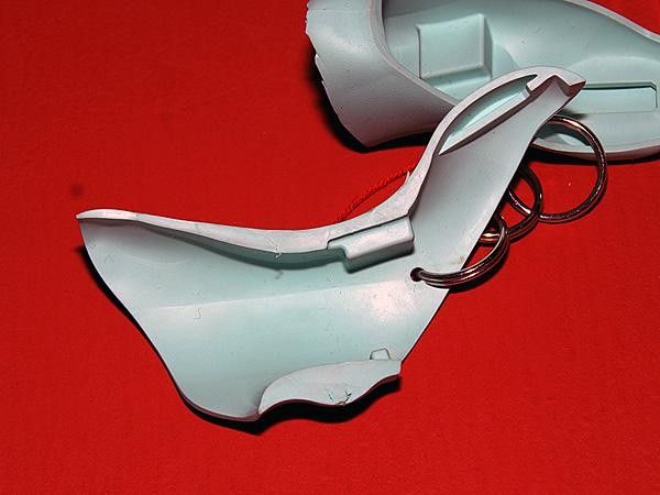 The Shimano-specific Hudz feature a flatter top and finger grips down below.