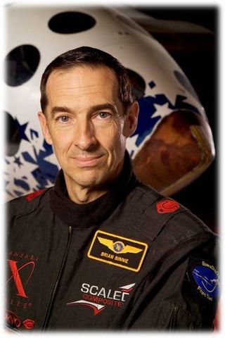 SpaceShipOne pilot, Brian Binnie