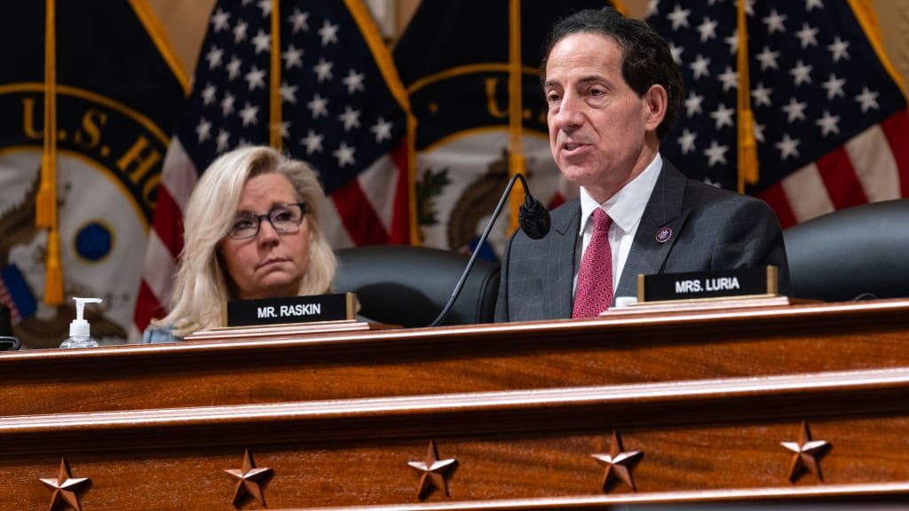 Rep. Jamie Raskin (D-Md.) and Rep. Liz Cheney (R-Wyo.)