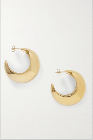 Crescent Gold-Tone Earrings