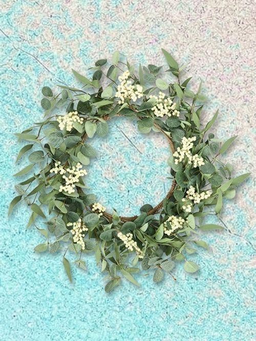 Pinkpum 20'' Eucalyptus Wreath